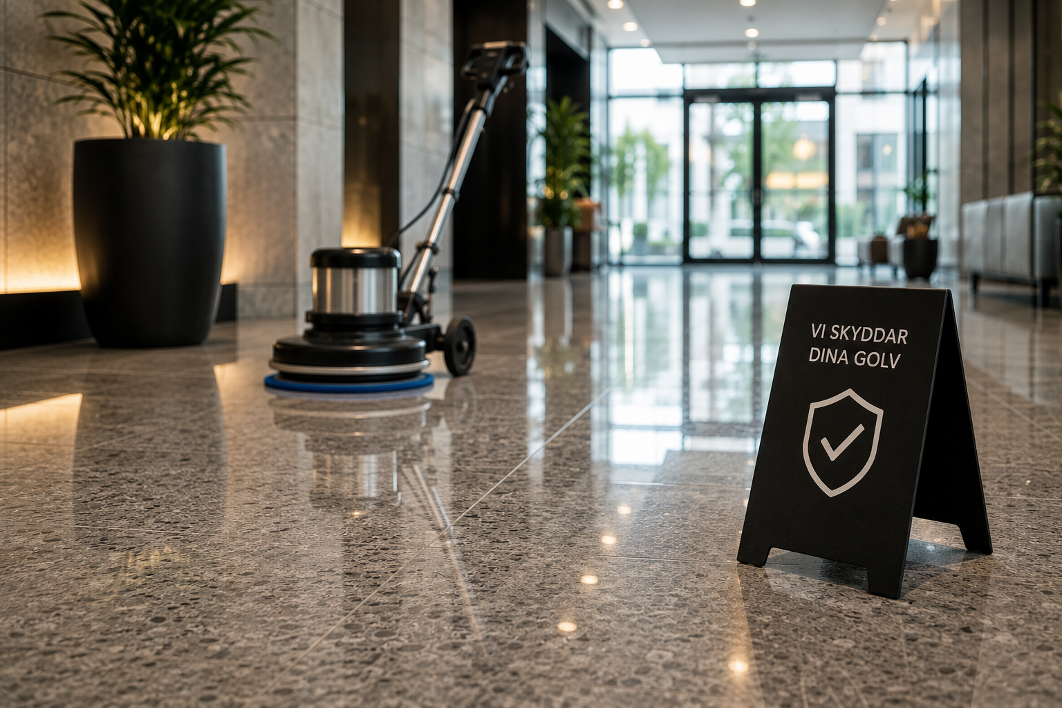 Modernt vardagsrum rengjort av CHUOMO SERVICE AB i Göteborg